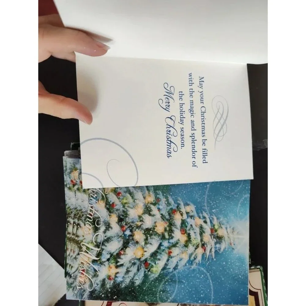140 pcs vintage Christmas holidays postcards 70 cards + 70 envelopes, assorted
